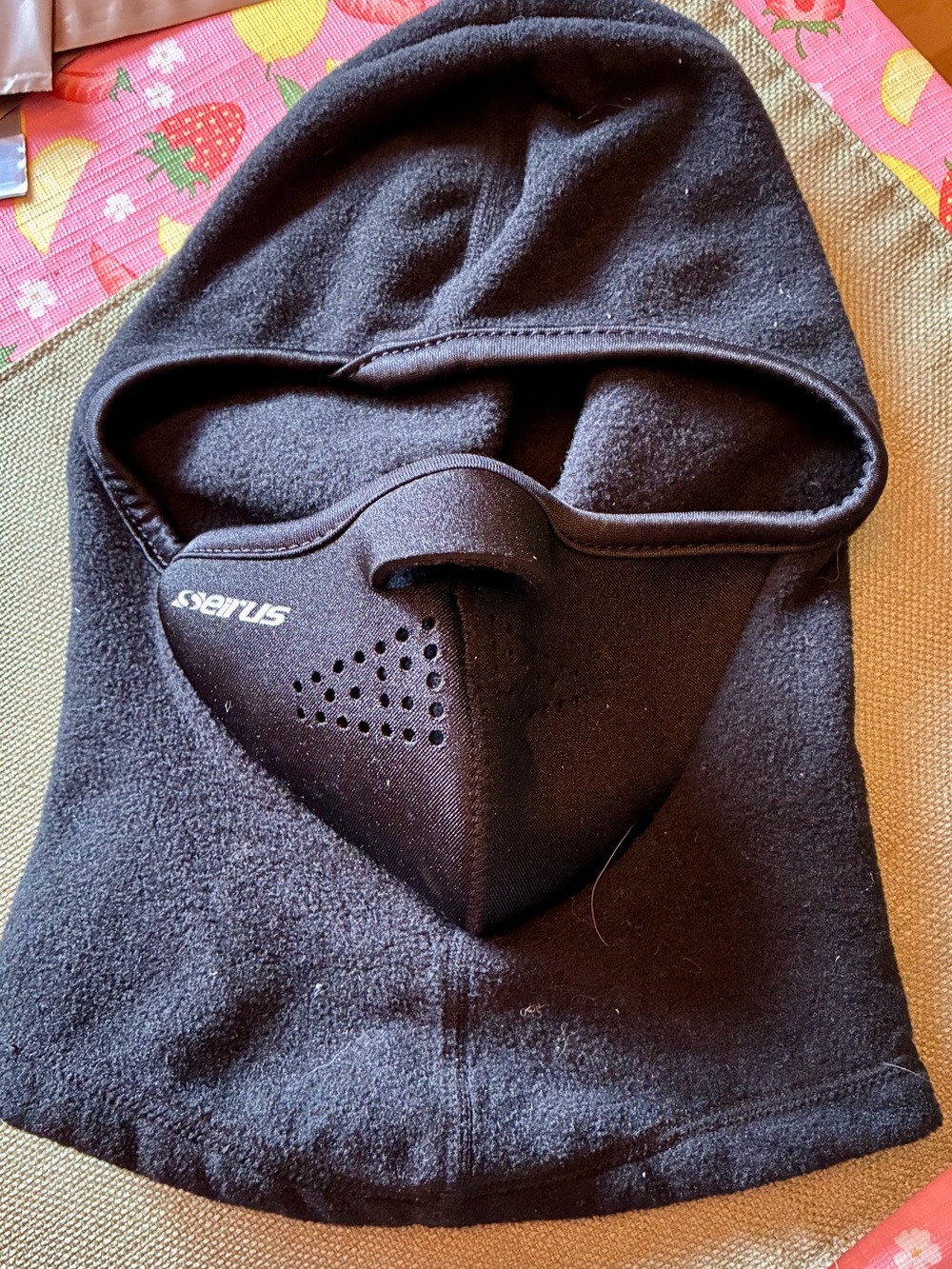 Seirus Innovatio Black Hooded Fleece Face Mask Balaclava